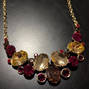 Sorrelli Gold and Red Crystal Necklace